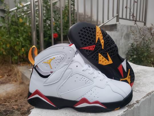 Air Jordan 7 OG “Cardinal” CU9307-106 White Yellow Red Men's Basketball Shoes -020